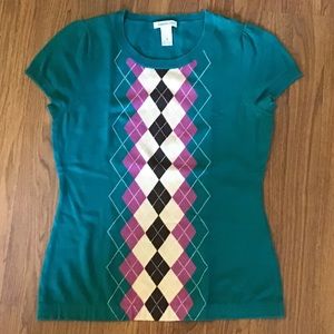Harold’s vintage cotton argyle sweater